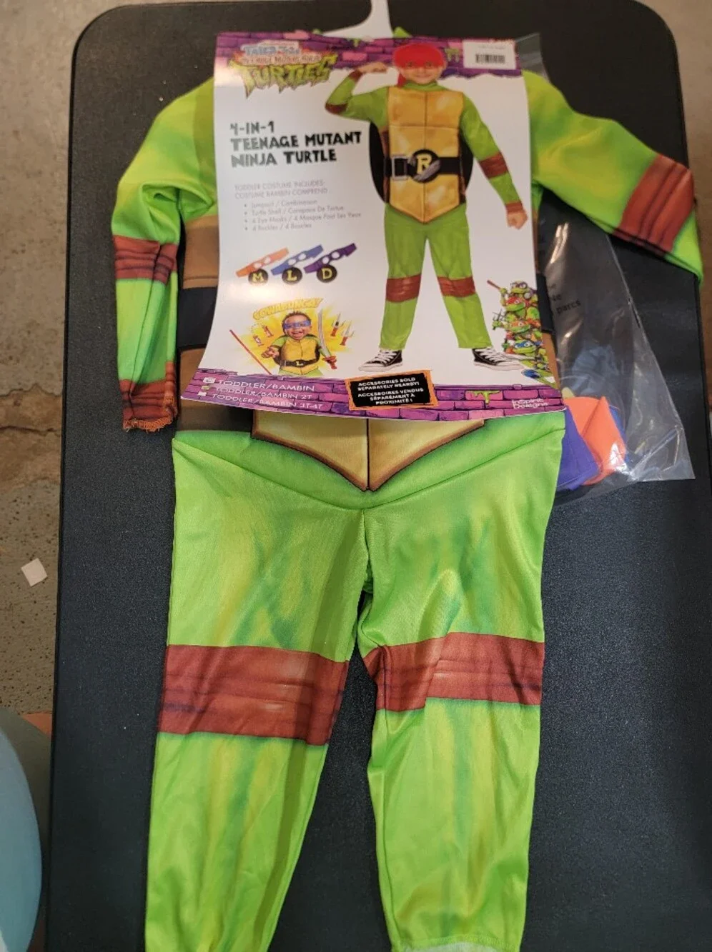 TMNT 4-in-1 Halloween Costume Sz 2T